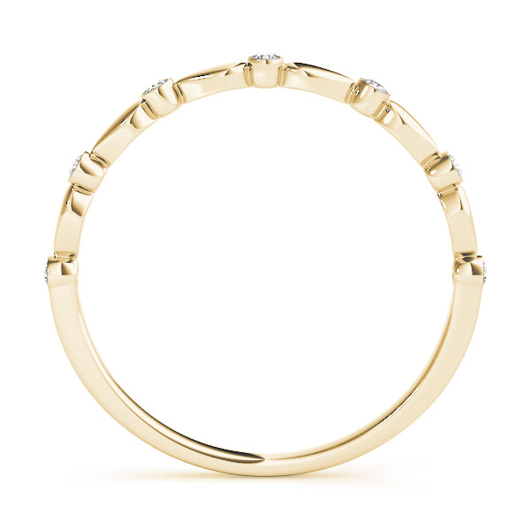 Bezel Set Diamond Wedding Band · 0.07 ct tw