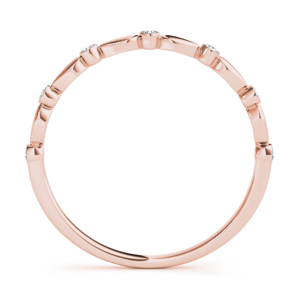 Bezel Set Diamond Wedding Band · 0.07 ct tw