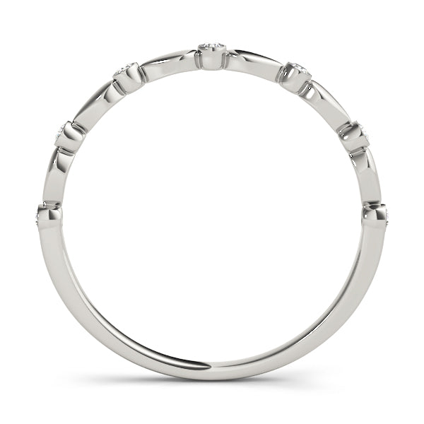 Bezel Set Diamond Wedding Band · 0.07 ct tw