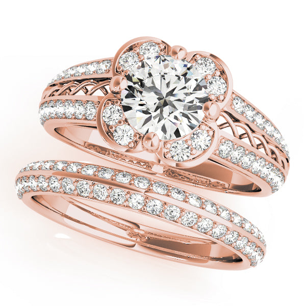 Round Halo Diamond Engagement Ring · 1.98 ct tw