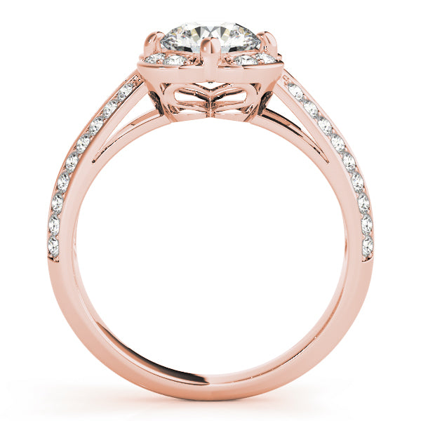 Round Halo Diamond Engagement Ring · 1.44 ct tw