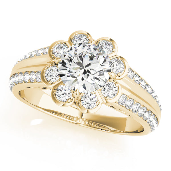 Round Halo Diamond Engagement Ring · 1.44 ct tw
