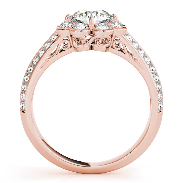 Round Halo Diamond Engagement Ring · 1.44 ct tw