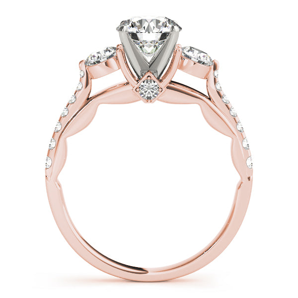 Round Three-Stone Diamond Engagement Ring · 0.61 ct tw