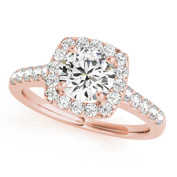 Round Halo Diamond Engagement Ring · 1.57 ct tw