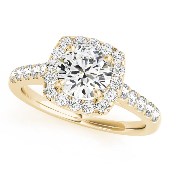 Round Halo Diamond Engagement Ring · 2.57 ct tw