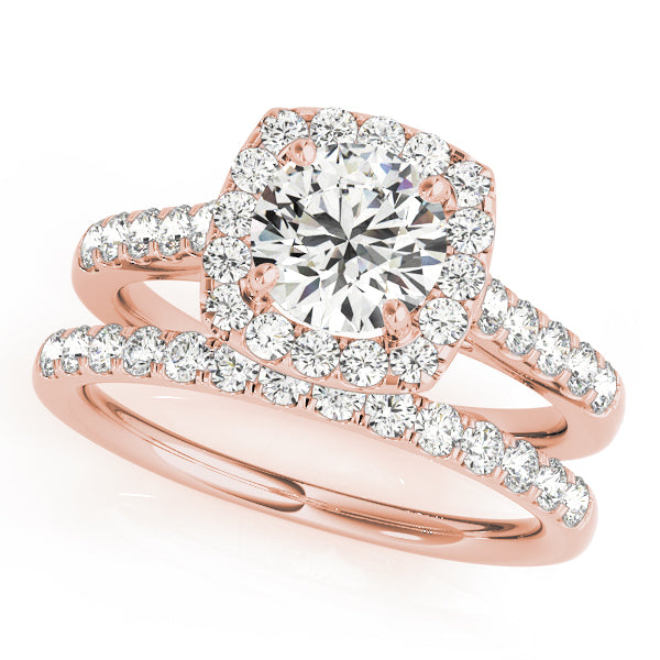 Round Halo Diamond Engagement Ring · 2.57 ct tw