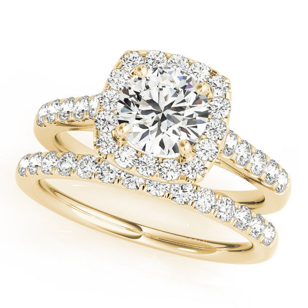 Round Halo Diamond Engagement Ring · 1.82 ct tw