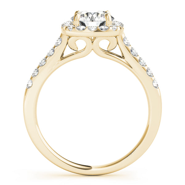 Round Halo Diamond Engagement Ring · 1.57 ct tw