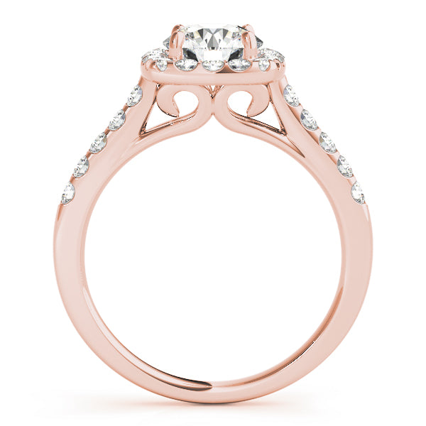 Round Halo Diamond Engagement Ring · 2.07 ct tw