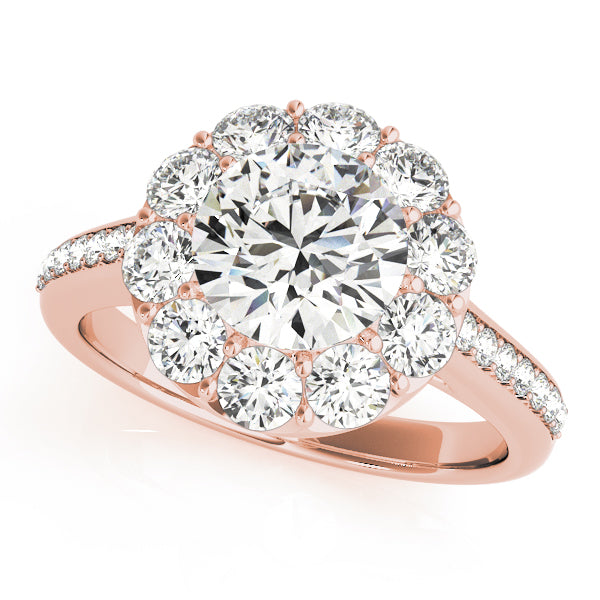 Round Halo Diamond Engagement Ring · 1.79 ct tw