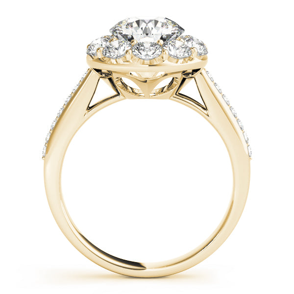 Round Halo Diamond Engagement Ring · 1.79 ct tw