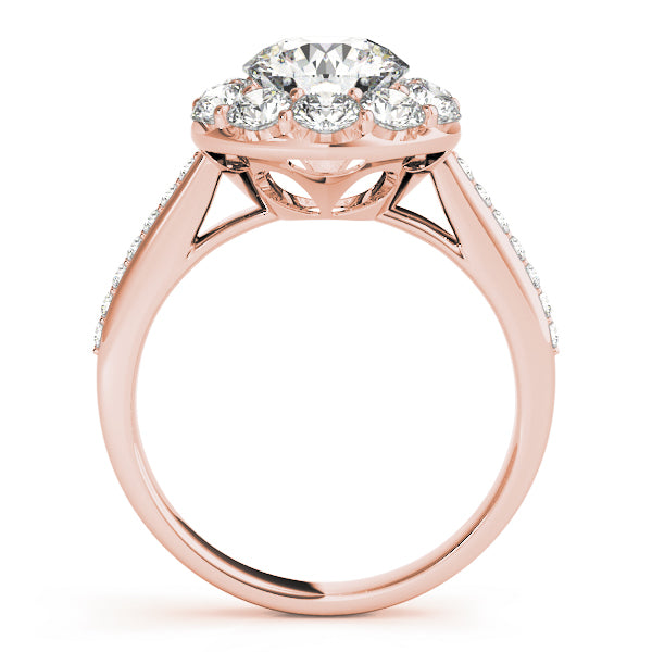 Round Halo Diamond Engagement Ring · 1.48 ct tw