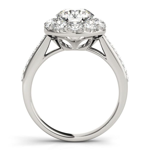Round Halo Diamond Engagement Ring · 1.79 ct tw