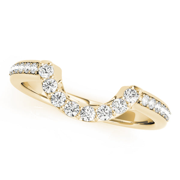 Curved Diamond Wedding Band · 0.28 ct tw