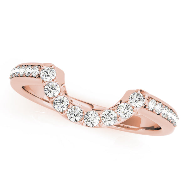 Curved Diamond Wedding Band · 0.28 ct tw