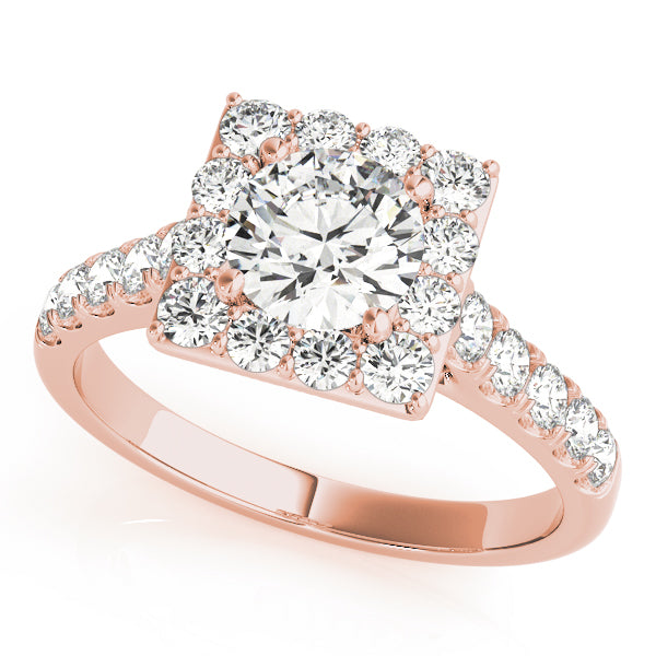 Round Halo Diamond Engagement Ring · 1.75 ct tw