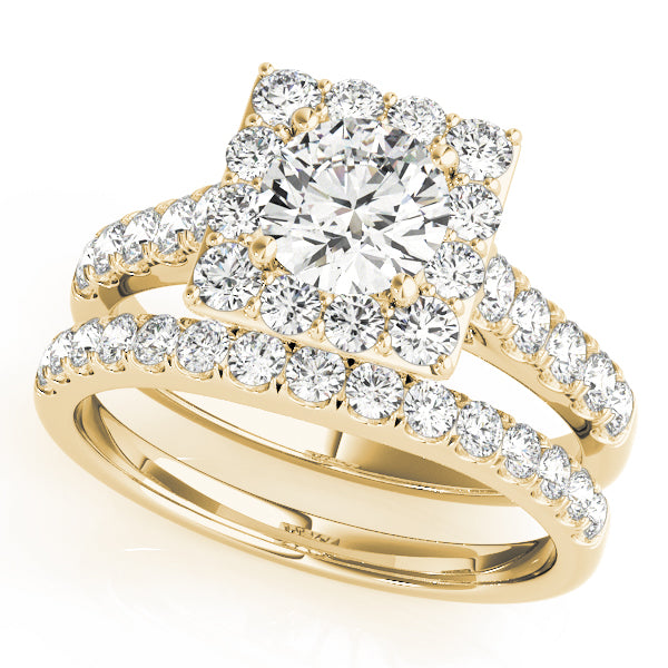 Round Halo Diamond Engagement Ring · 1.75 ct tw