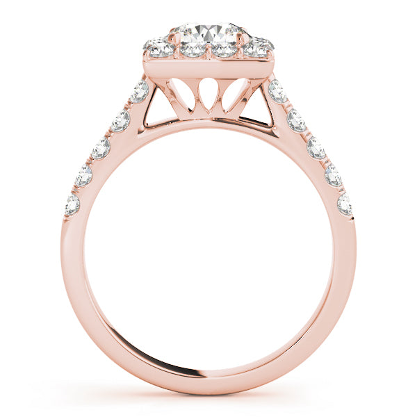 Round Halo Diamond Engagement Ring · 1.75 ct tw