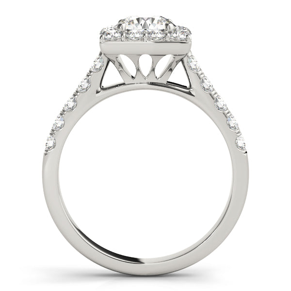 Round Halo Diamond Engagement Ring · 1.75 ct tw
