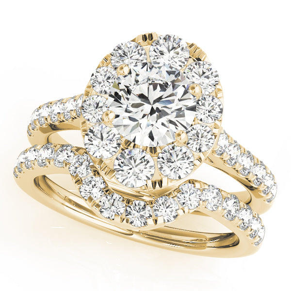 Round Halo Diamond Engagement Ring · 1.84 ct tw