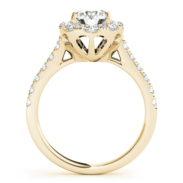 Round Halo Diamond Engagement Ring · 1.84 ct tw
