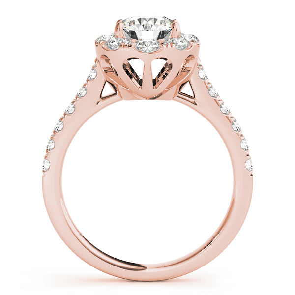 Round Halo Diamond Engagement Ring · 1.84 ct tw