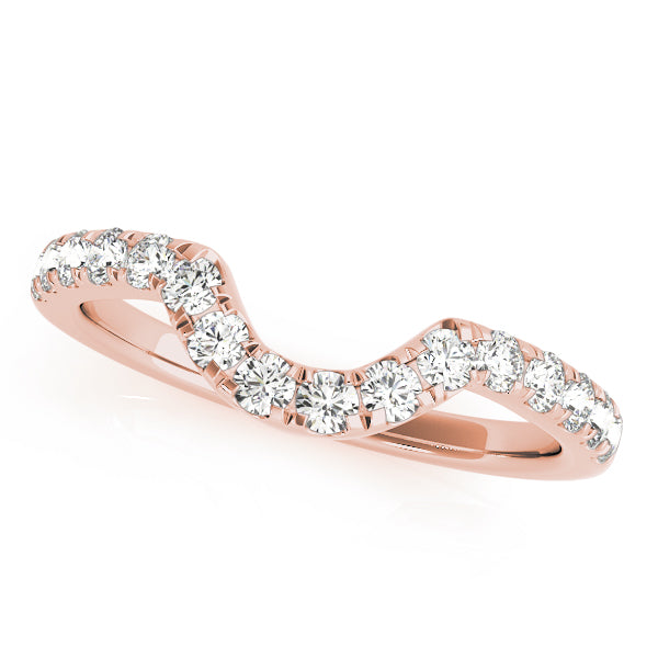Curved Diamond Wedding Band · 0.40 ct tw