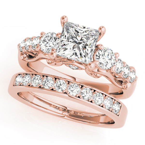 Round Three-Stone Diamond Engagement Ring · 0.72 ct tw