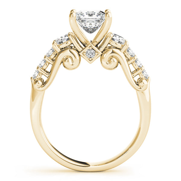 Round Three-Stone Diamond Engagement Ring · 0.72 ct tw