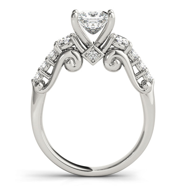 Round Three-Stone Diamond Engagement Ring · 0.72 ct tw