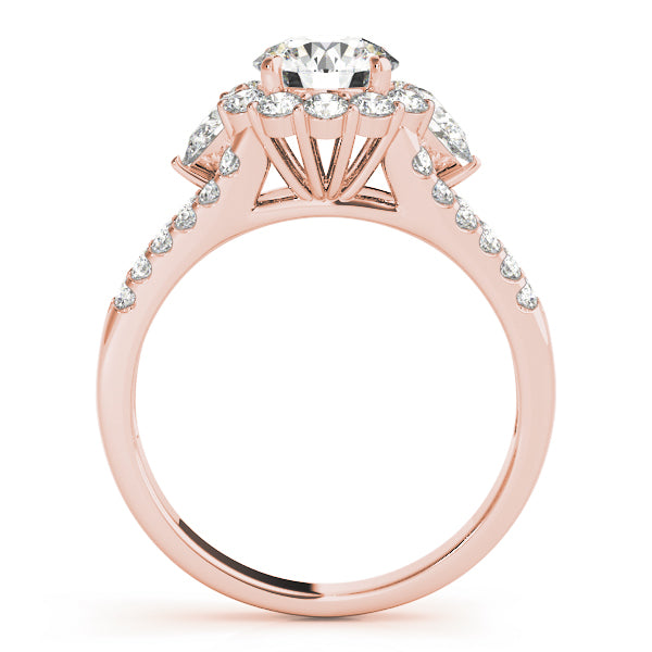 Round Halo Diamond Engagement Ring · 1.88 ct tw