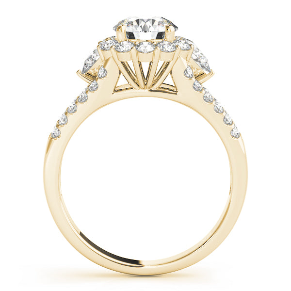 Round Halo Diamond Engagement Ring · 1.88 ct tw
