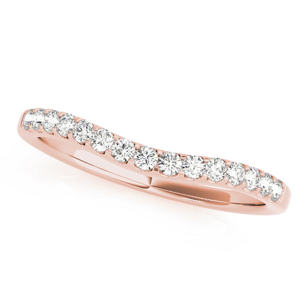 Curved Diamond Wedding Band · 0.26 ct tw