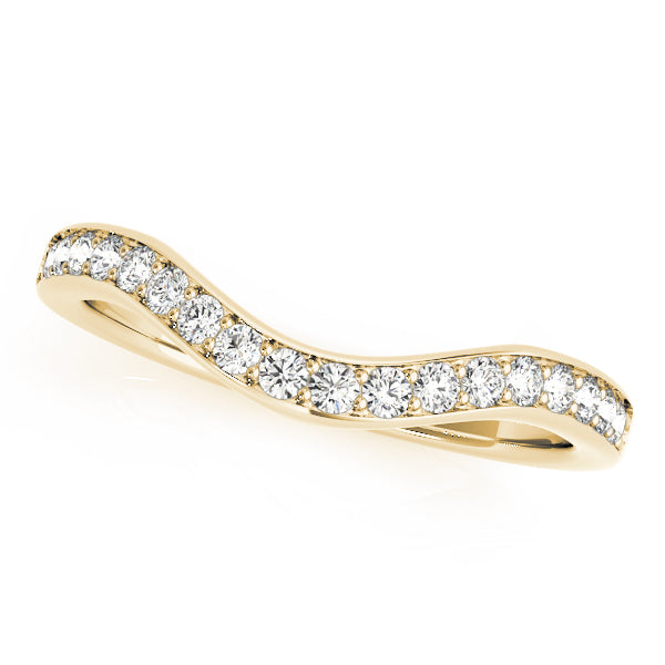 Curved Diamond Wedding Band · 0.19 ct tw