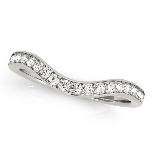Curved Diamond Wedding Band · 0.19 ct tw