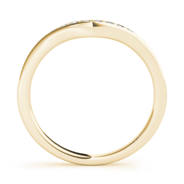 Curved Diamond Wedding Band · 0.19 ct tw