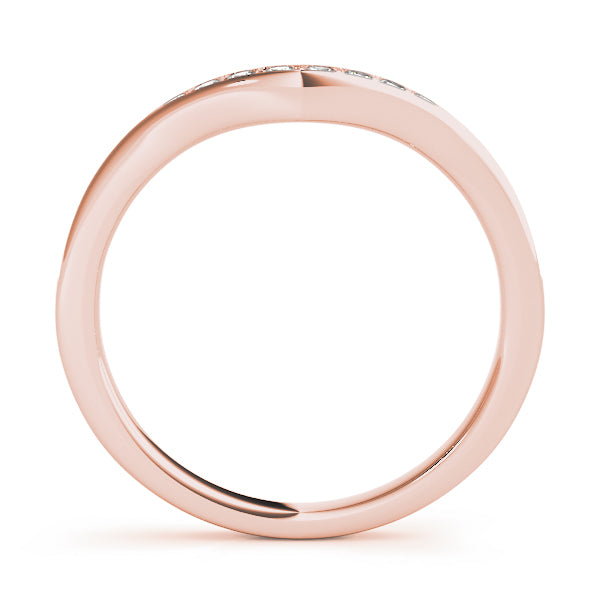 Curved Diamond Wedding Band · 0.19 ct tw