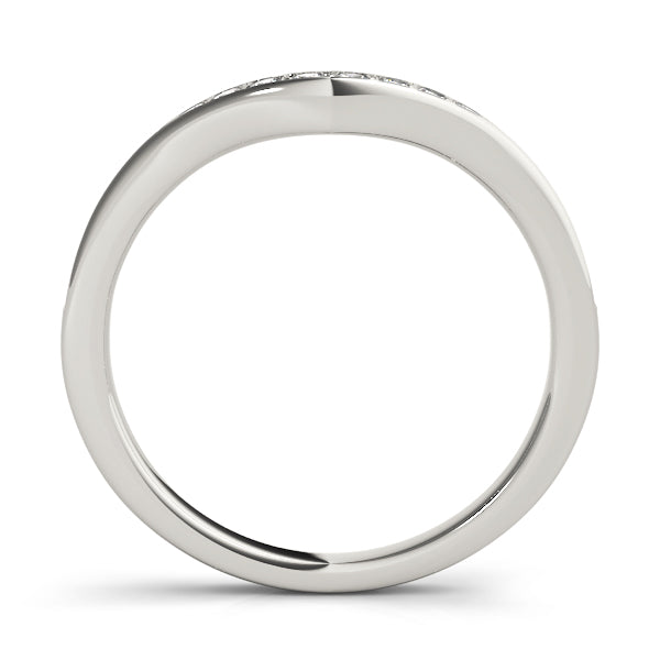 Curved Diamond Wedding Band · 0.19 ct tw
