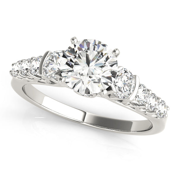 Single Row Prong Set Diamond Engagement Ring · 0.74 ct tw