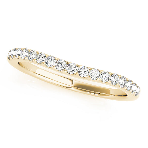 Curved Diamond Wedding Band · 0.21 ct tw