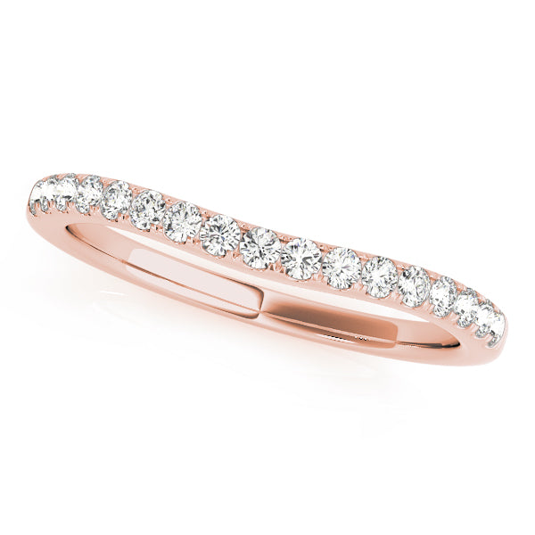 Curved Diamond Wedding Band · 0.21 ct tw