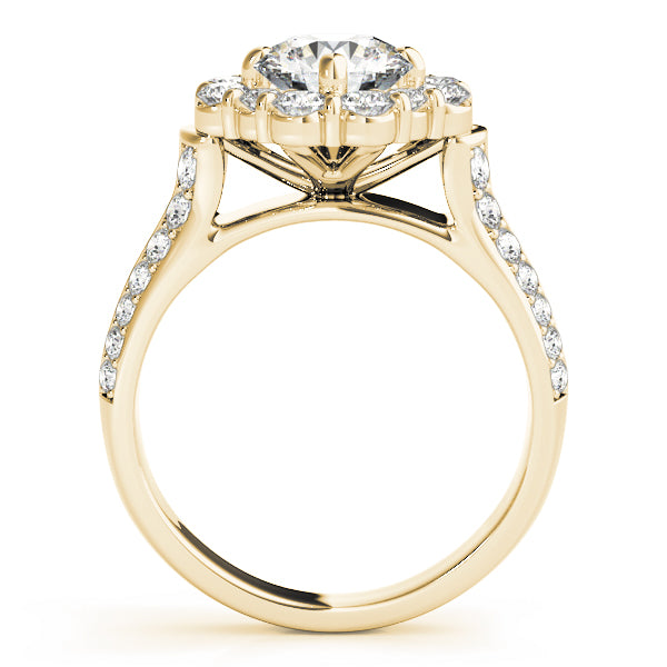 Round Halo Diamond Engagement Ring · 2.03 ct tw