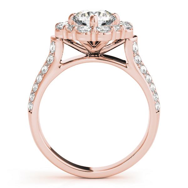 Round Halo Diamond Engagement Ring · 2.03 ct tw