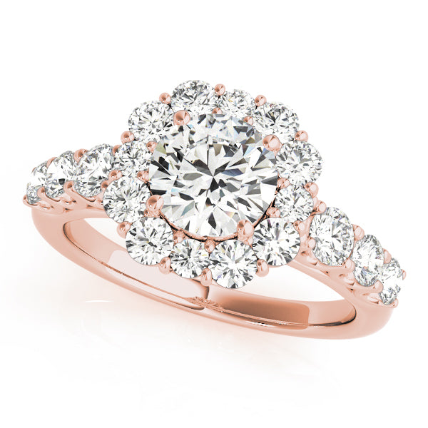 Round Halo Diamond Engagement Ring · 2.64 ct tw