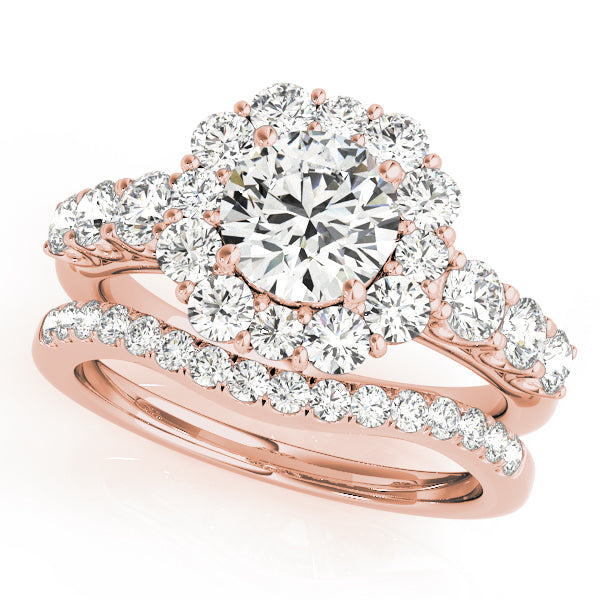 Round Halo Diamond Engagement Ring · 1.59 ct tw