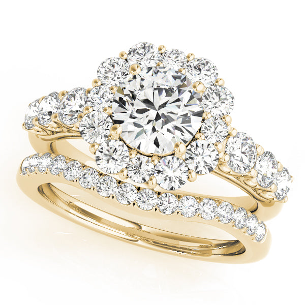 Round Halo Diamond Engagement Ring · 2.64 ct tw