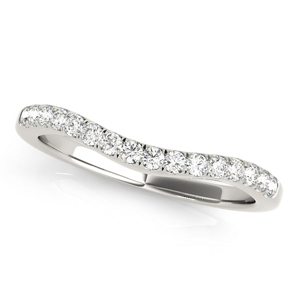 Curved Diamond Wedding Band · 0.20 ct tw