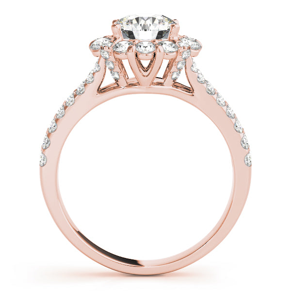 Round Halo Diamond Engagement Ring · 1.87 ct tw