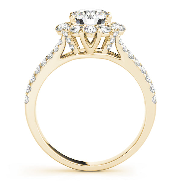 Round Halo Diamond Engagement Ring · 1.62 ct tw